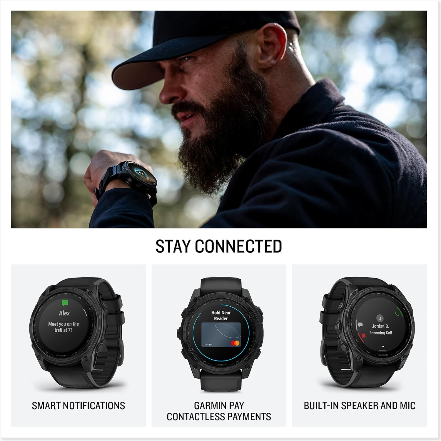 Garmin tactix® 8 51mm, Solar Charged Display, Elite, Premium Tactical GPS Smartwatch, Includes Applied Ballistics Elite™ Solver, Titanium Bezel, Sapphire Lens, 40-Meter Dive Rating