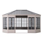 Sunjoy 12’ x 16’ Cape Blue Hardtop Screenhouse