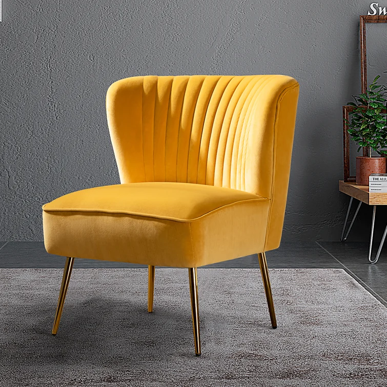 Lisette 26'' Wide Tufted Velvet Side Chair