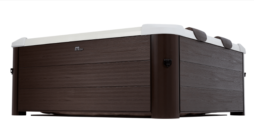 BRAST® Whirlpool MSpa Oslo Plus XXL with Fixed Outer Wall LED Lighting 20 Adjustable Colours for 6 People 180 x 180 x 65 cm