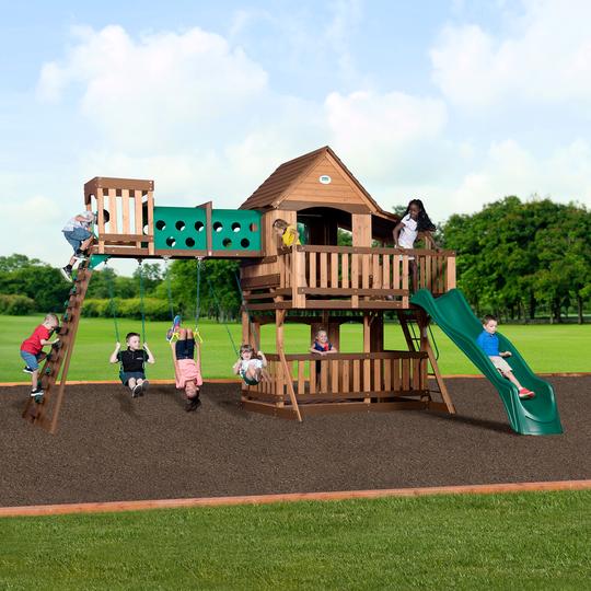 Woodridge Elite Wooden Swing Set