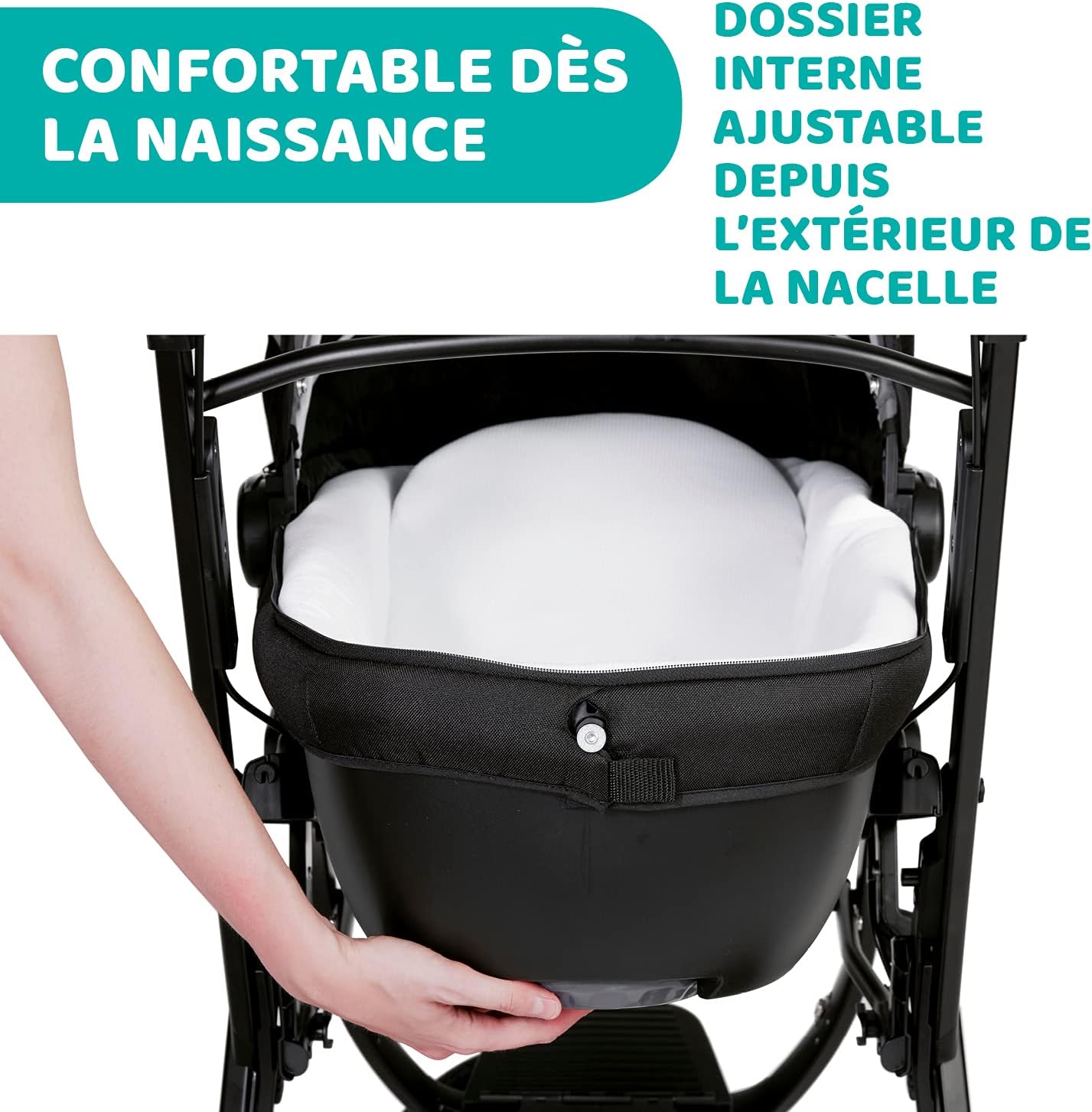 Chicco Trio Activ3 3 in 1 Stroller with Car Travel Set, 3-Wheel Reclining Cane, Pram/Carrycot and Baby Car Seat Group 0+, with Folding and Compact Closure - Black