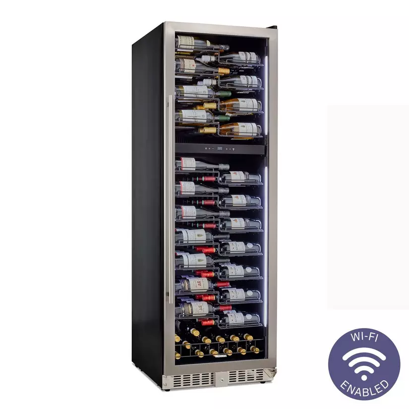 Wine Enthusiast VinoView L 145 Smart Wi-Fi Dual Zone Wine Cellar