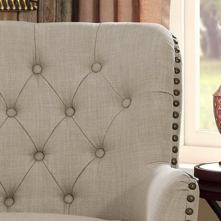 Brogyn 30'' Wide Tufted Wingback Chair