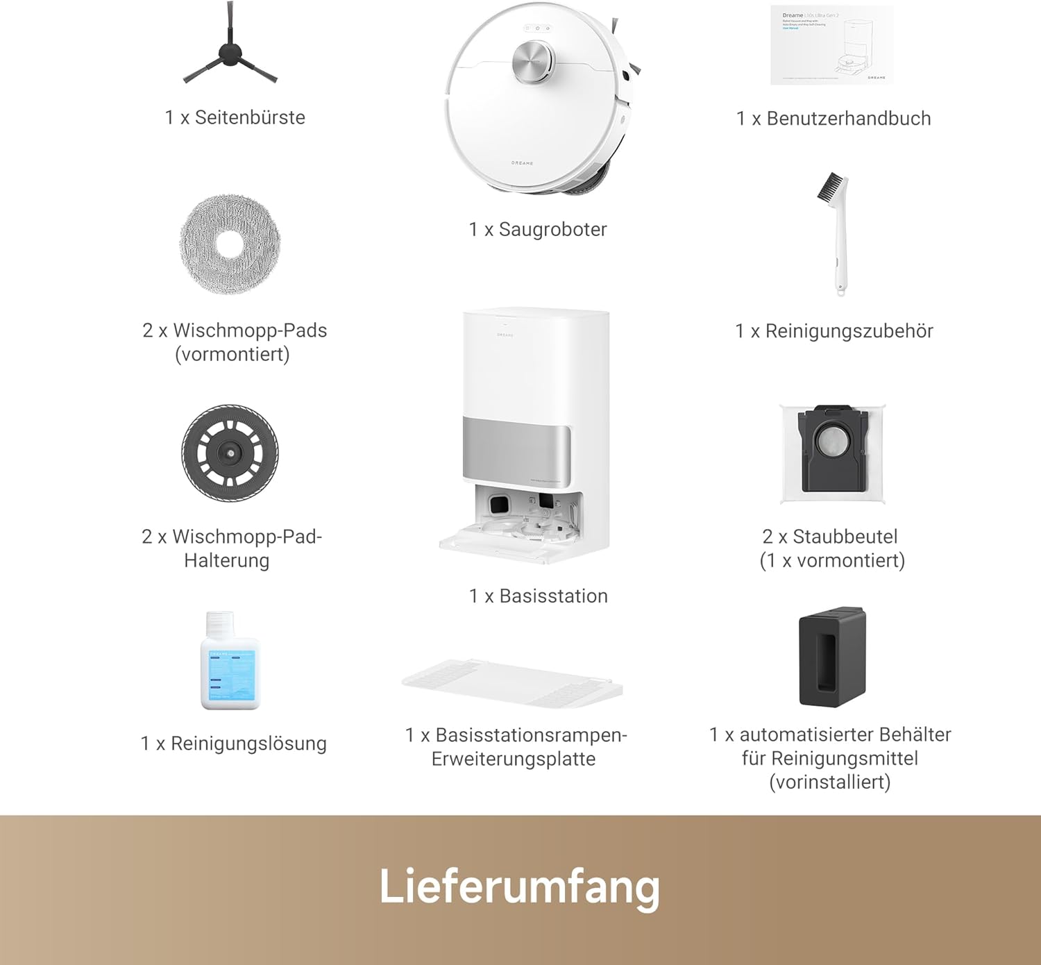 DREAME L10s Ultra Gen 2 robot vacuum cleaner with mop function