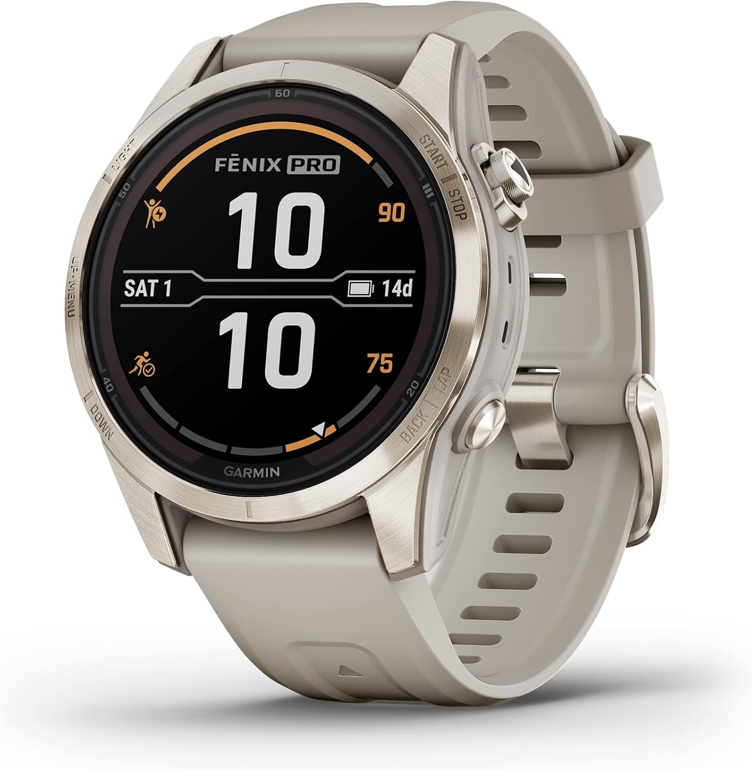 Garmin fēnix 7X Pro Sapphire Solar, Multisport GPS Smartwatch, Built-in Flashlight, Solar Charging Capability, 010-02778-10, Black