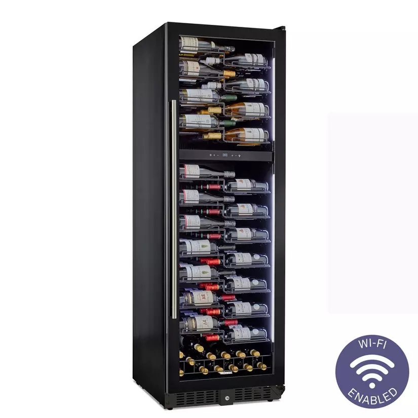 Wine Enthusiast VinoView L 145 Smart Wi-Fi Dual Zone Wine Cellar