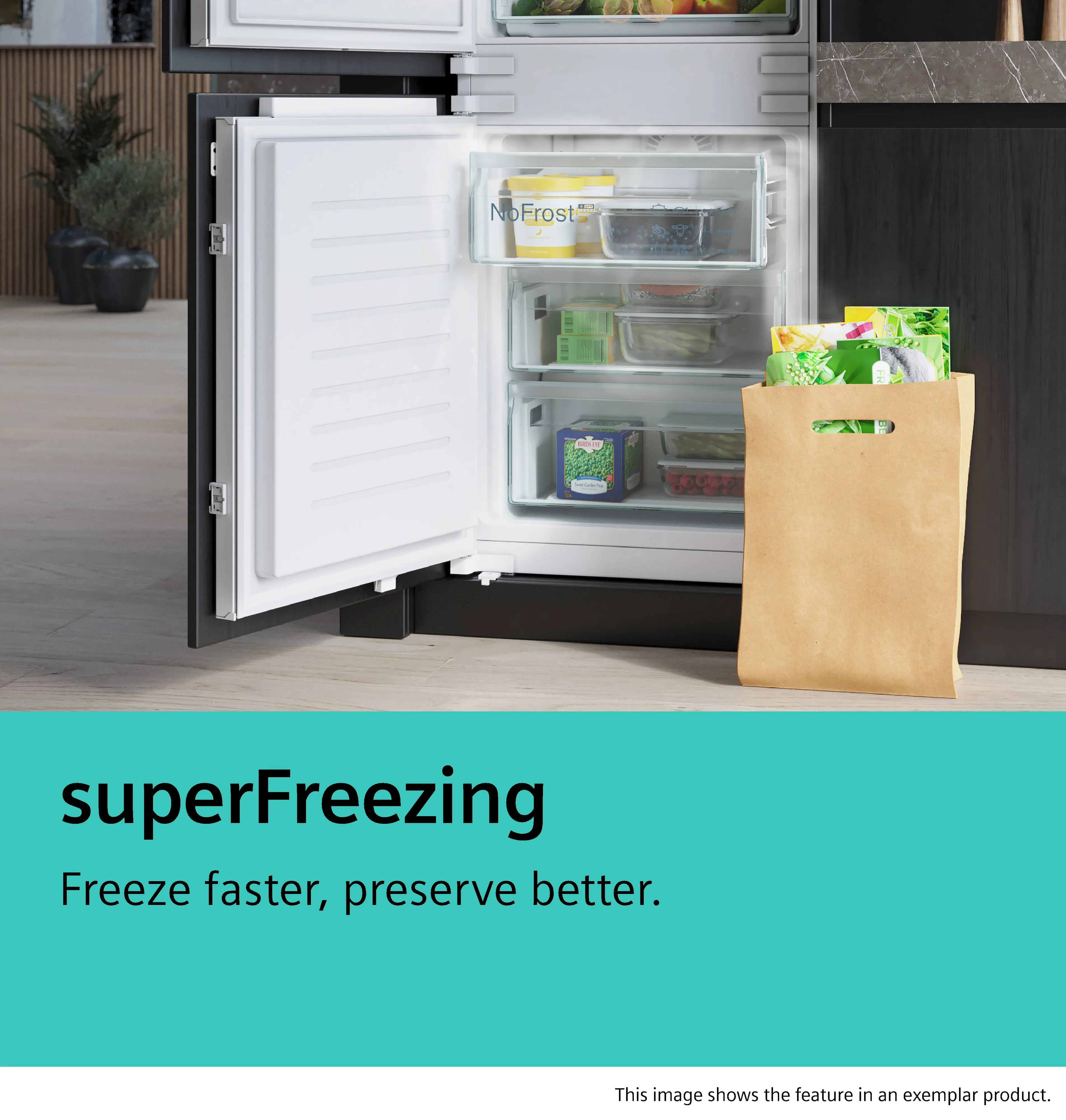 SIEMENS KF96DPXEA iQ700 French door bottom freezer, multi door 183 x 90.5 cm Brushed black steel antiFingerprint, Total noFrost