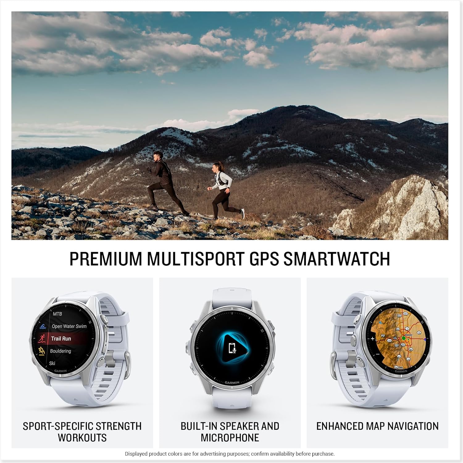 Garmin fēnix® 8 – 51 mm, AMOLED, Sapphire, Premium Multisport GPS Smartwatch, Long-Lasting Battery Life, Dive-Rated, Built-in LED Flashlight, Titanium with Spark Orange/Graphite Band