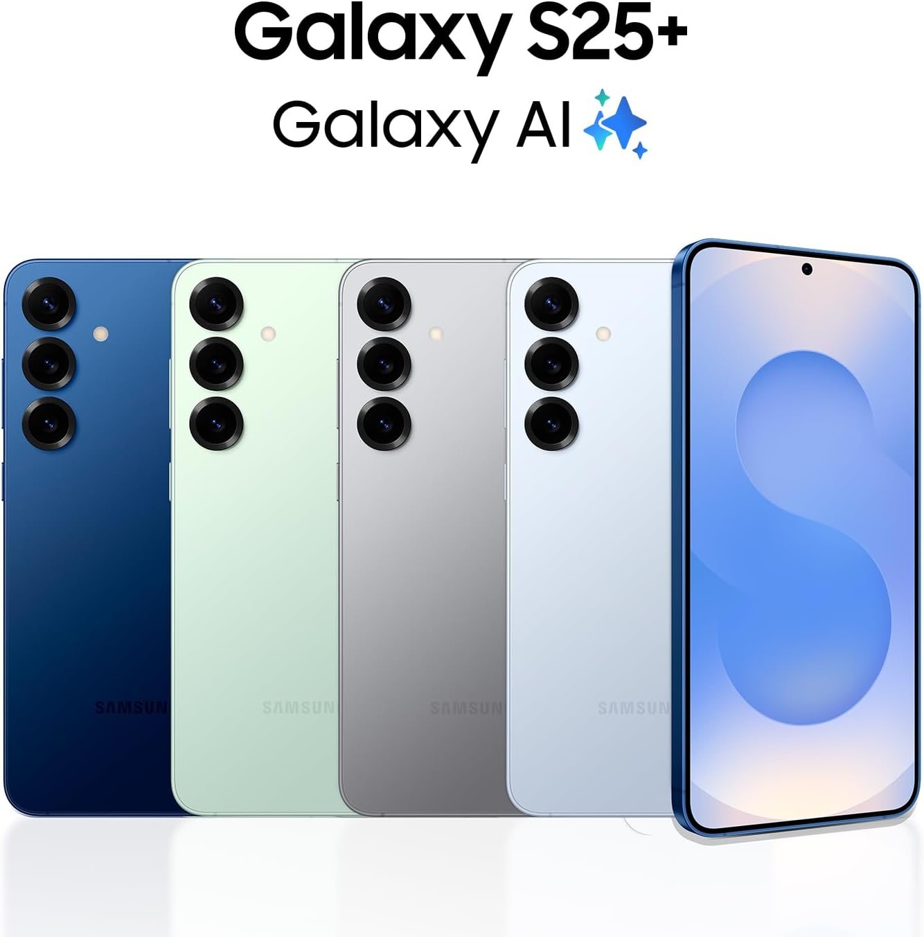 SAMSUNG Galaxy S25+ Cell Phone, 256GB AI Smartphone, Unlocked Android, AI Camera, Fast Processor, ProScaler Display, Long Battery Life, 2025
