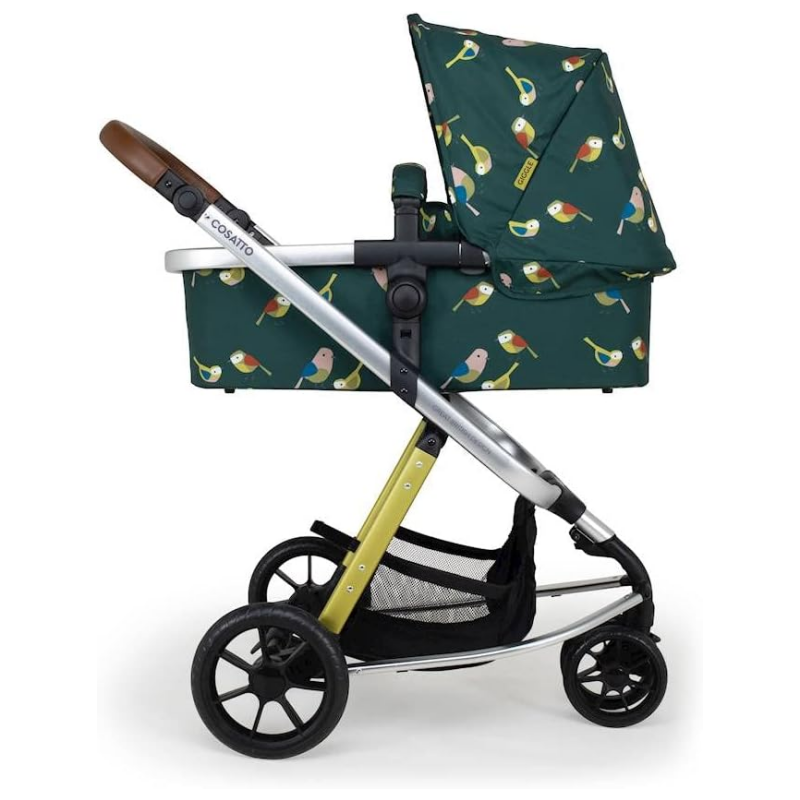 COSATTO GIGGLE 3 in 1 - A 3 in 1 Stroller with the trio - Cane Stroller, a Pram with a carrycot and an iSize baby car seat included, Lying Function and Accessories and Adapters