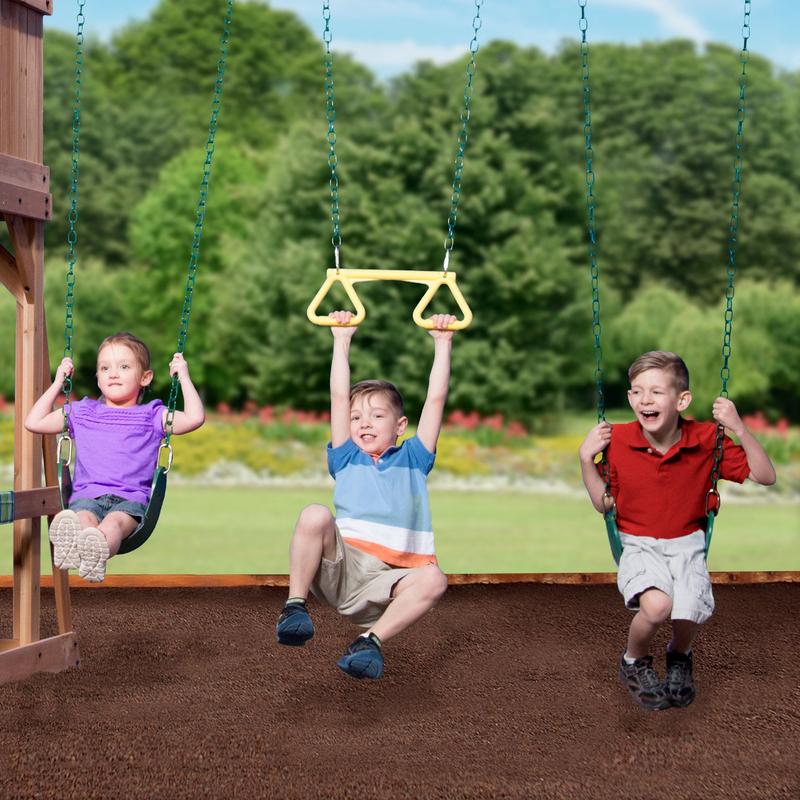 Oceanview Wooden Swing Set