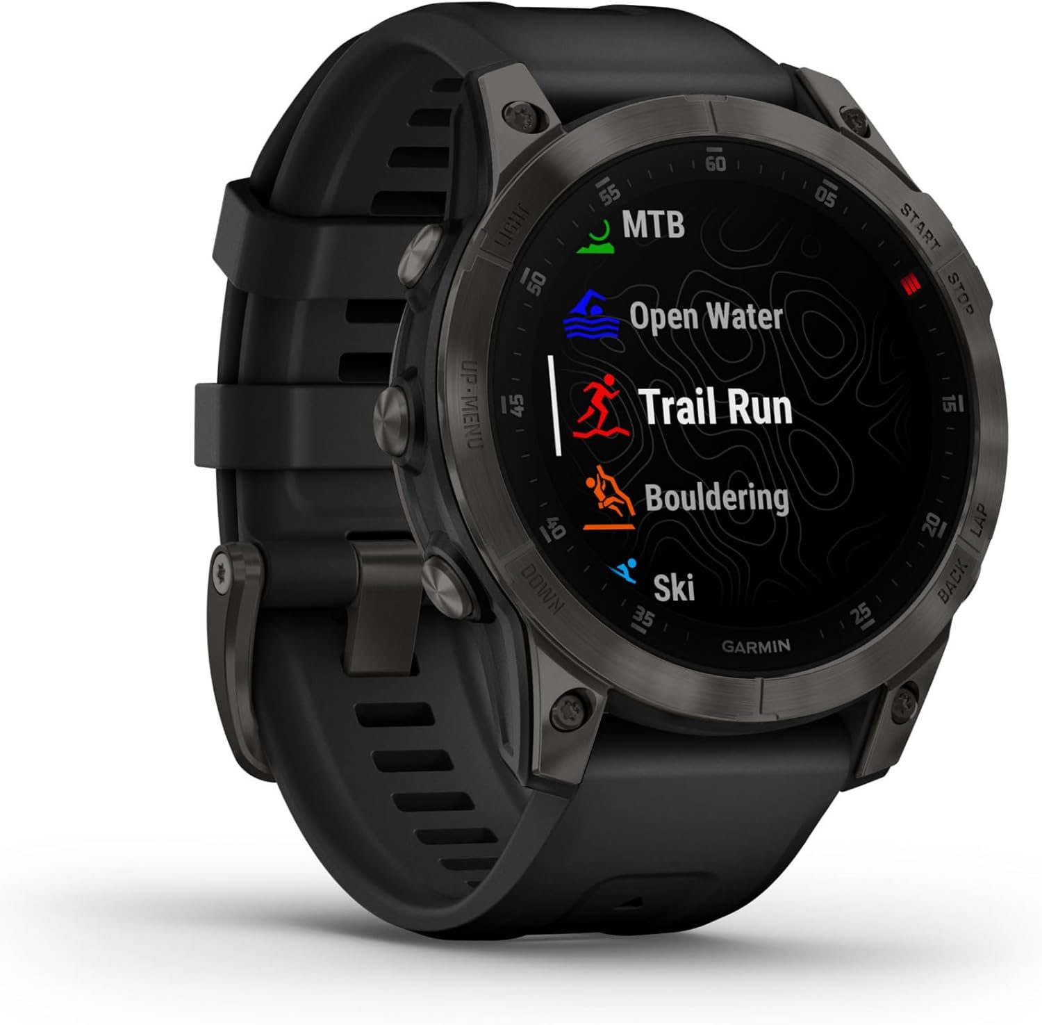 Garmin epix Gen 2, Premium active smartwatch, Health and wellness features, touchscreen AMOLED display, adventure watch with advanced features, white titanium