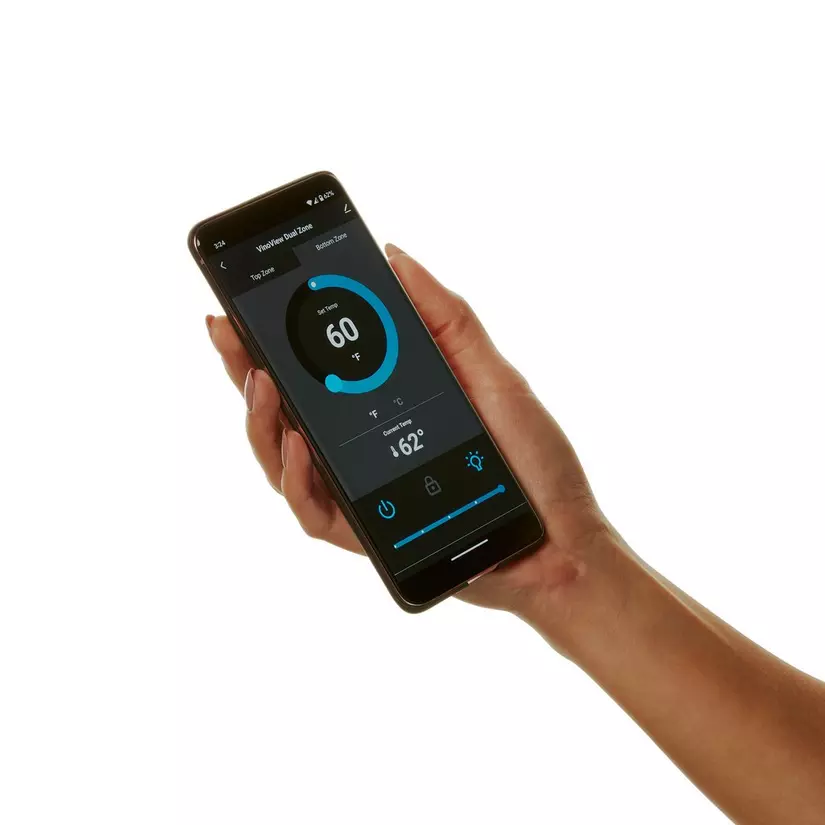 Wine Enthusiast VinoView L 145 Smart Wi-Fi Dual Zone Wine Cellar