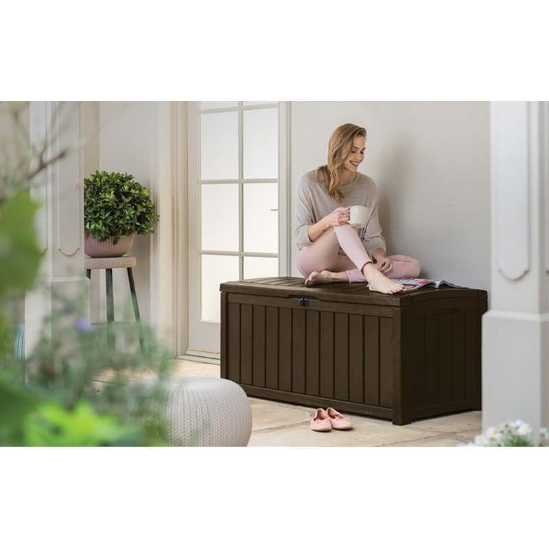 Glenwood 101 Gallon Deck Box - Brown