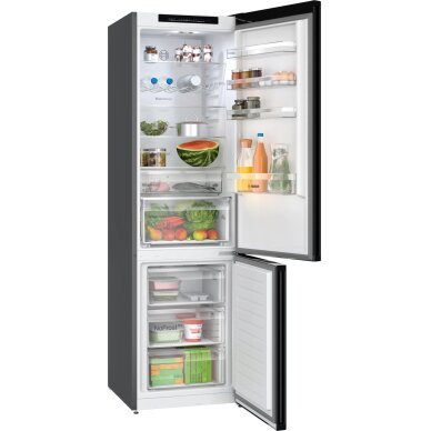 BOSCH KGN392XCF BLACK STEEL FRIDGE-FREEZER,60CM