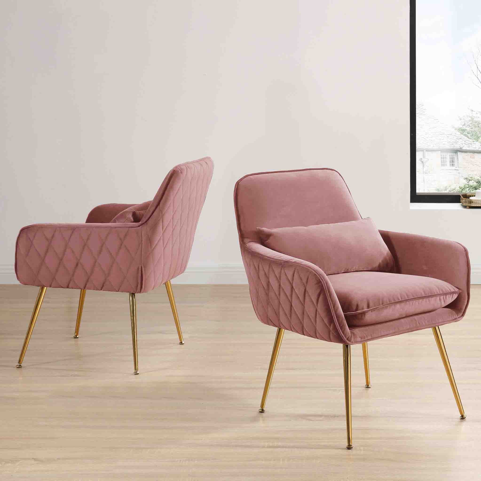 Diamond Velvet Accent Chair Special Sale In Pairs $69.8