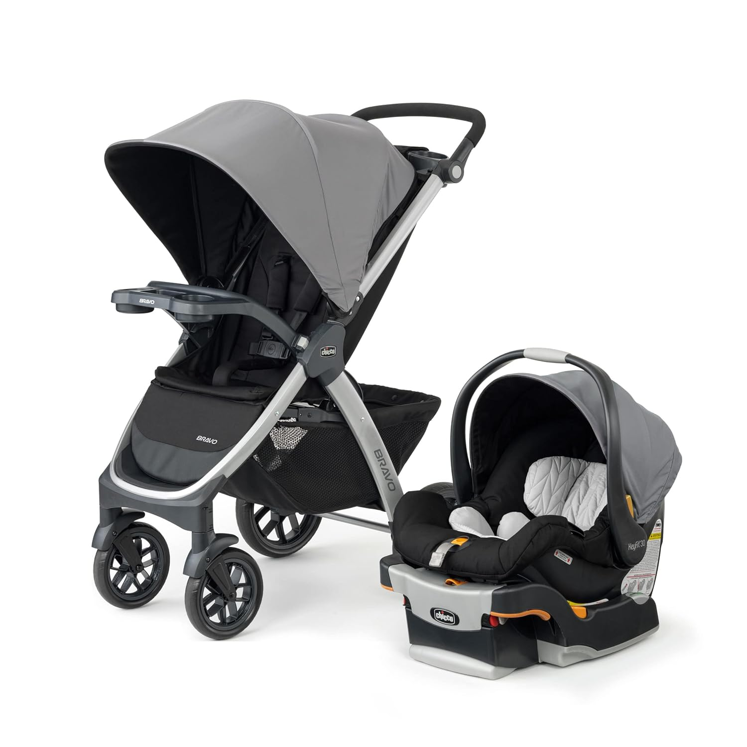 Chicco Corso LE Modular Travel System, Corso LE Stroller with KeyFit 35 Infant Car Seat and Base, Stroller and Car Seat Combo| Veranda/Grey