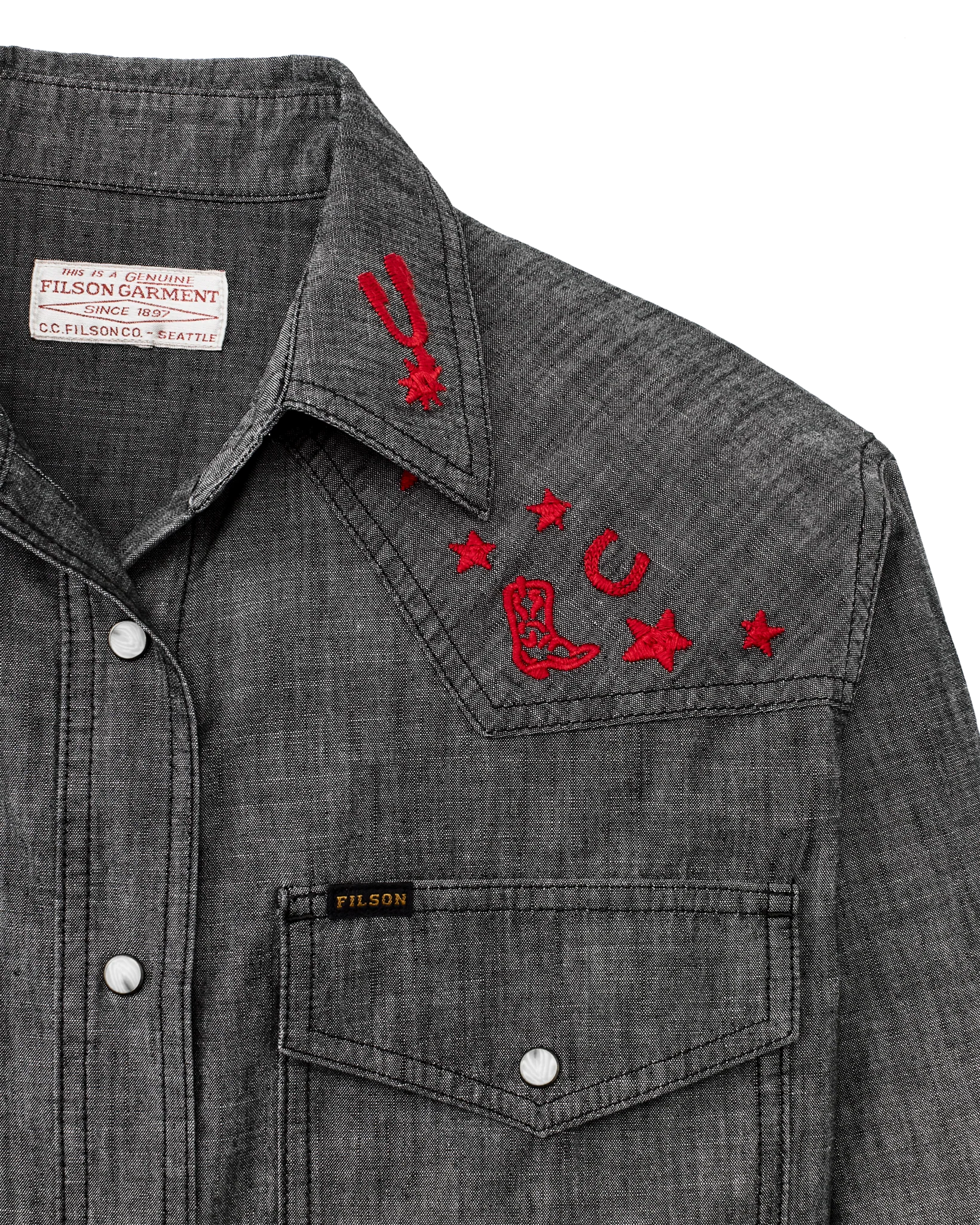 Women's Embroidered Western Shirt - FILSON OUTLET