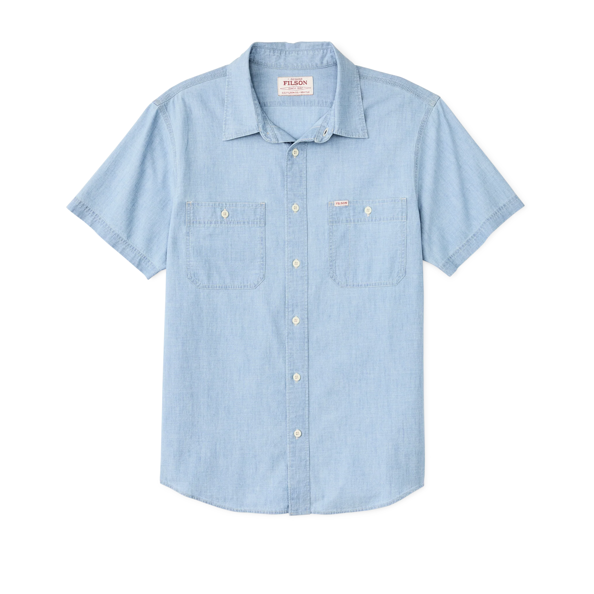 Short Sleeve Chambray Shirt - FILSON OUTLET