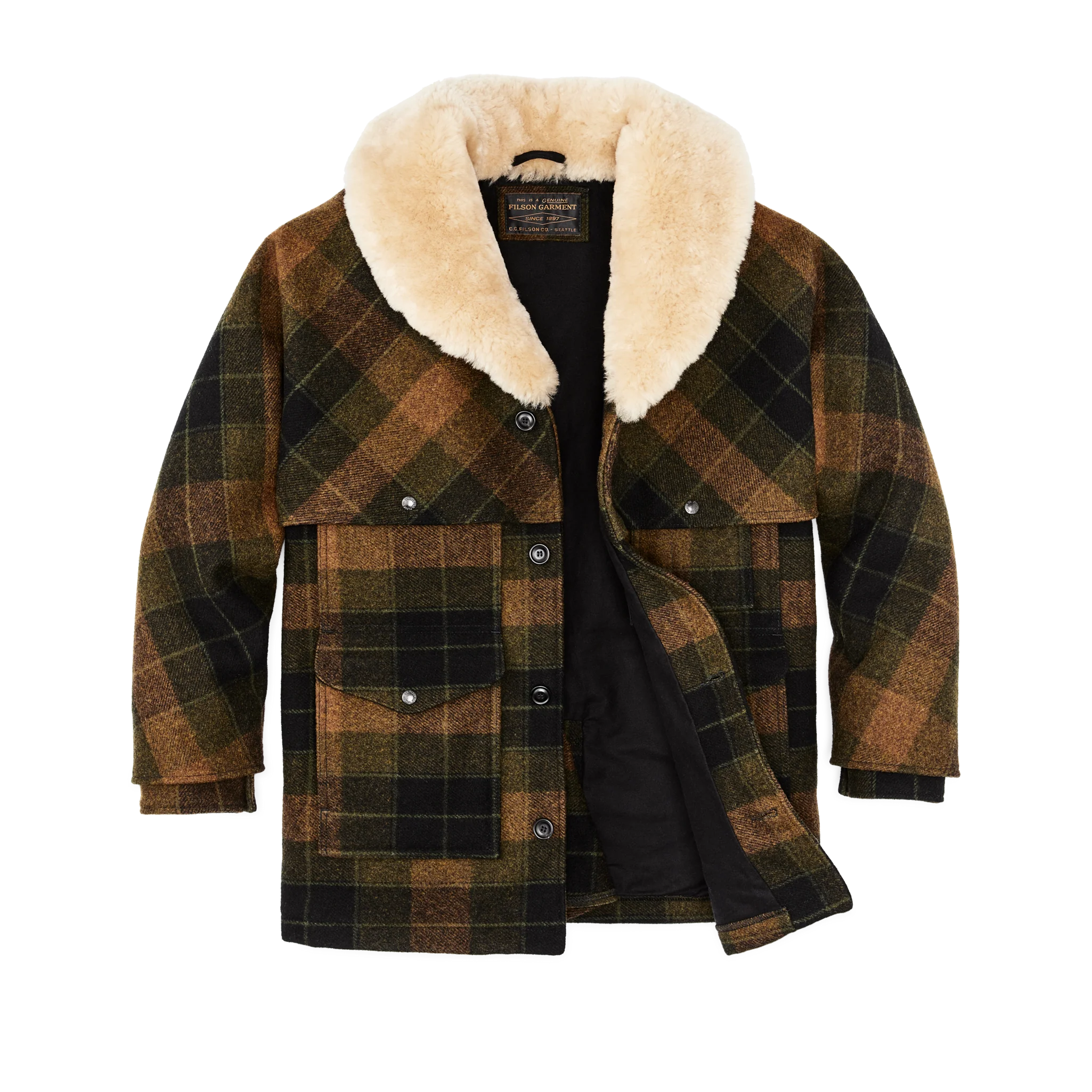 Lined Mackinaw Wool Packer Coat - FILSON OUTLET