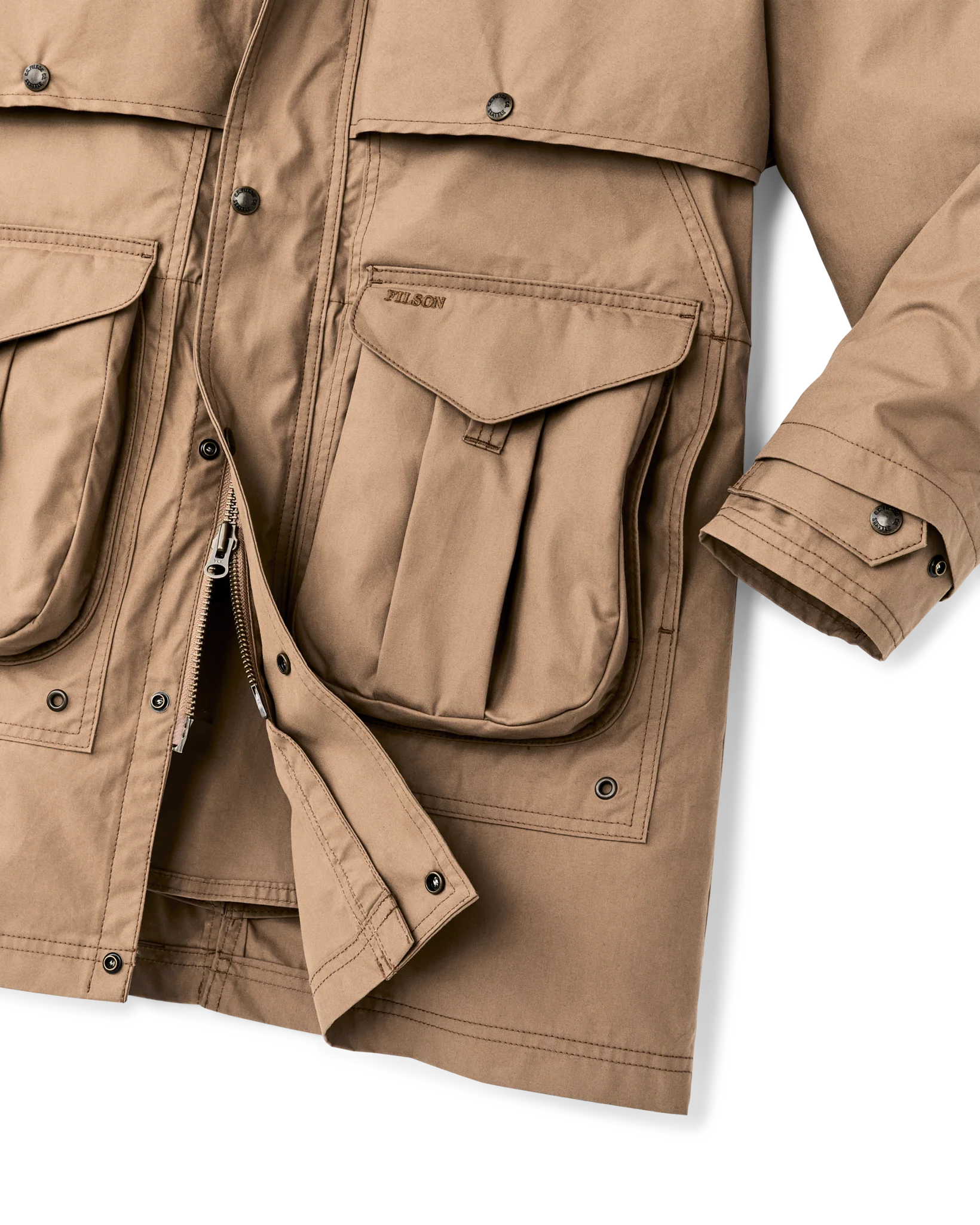 Women's Aviator Cloth Long Raincoat - FILSON OUTLET