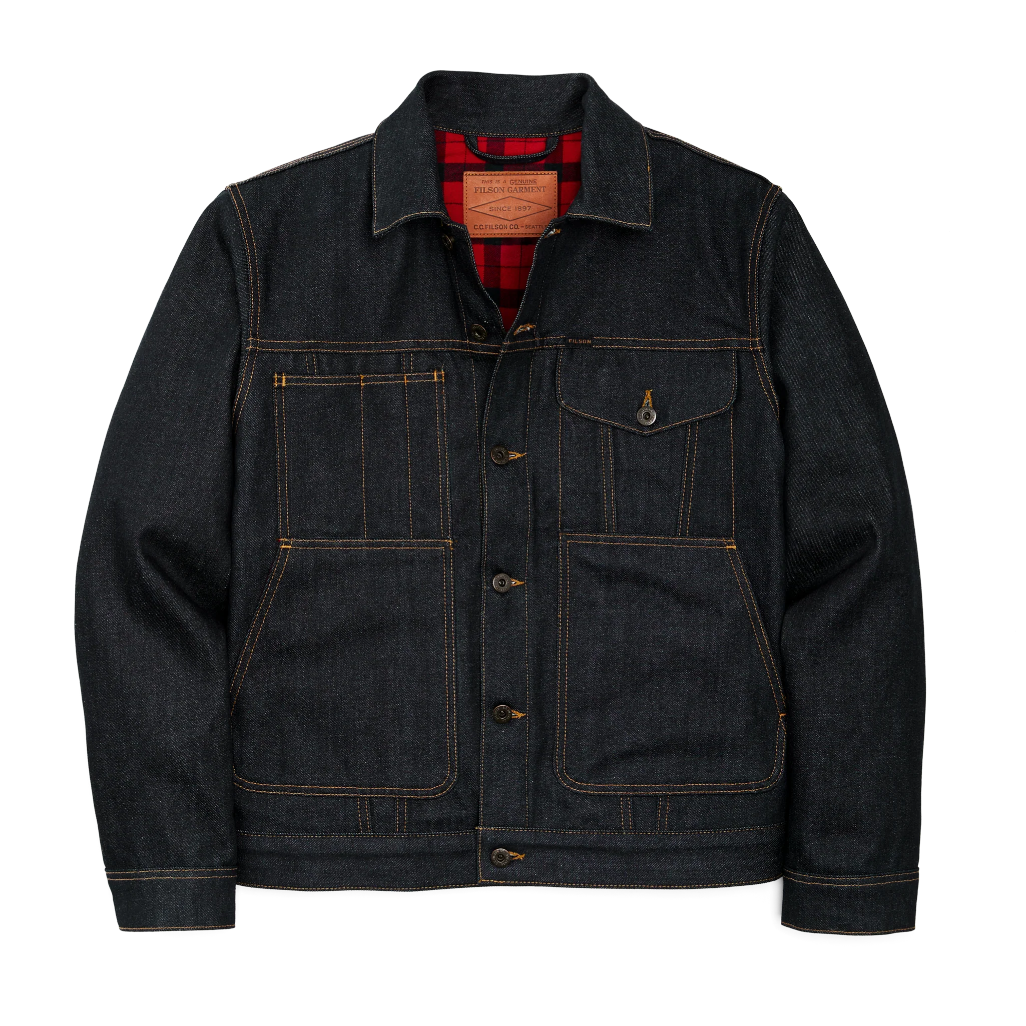 Lined Denim Short Cruiser Jacket - FILSON OUTLET