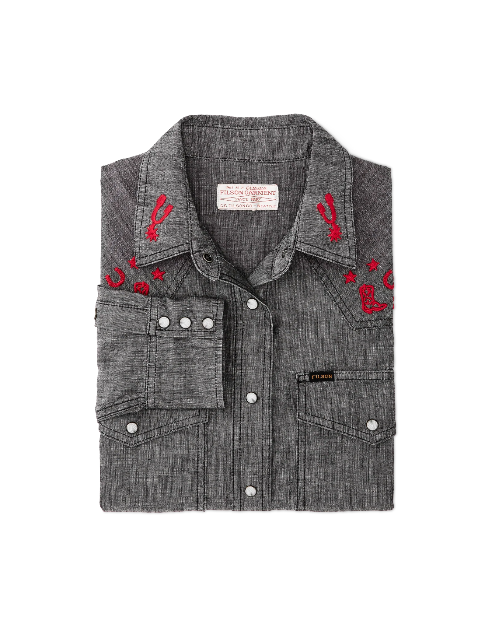 Women's Embroidered Western Shirt - FILSON OUTLET