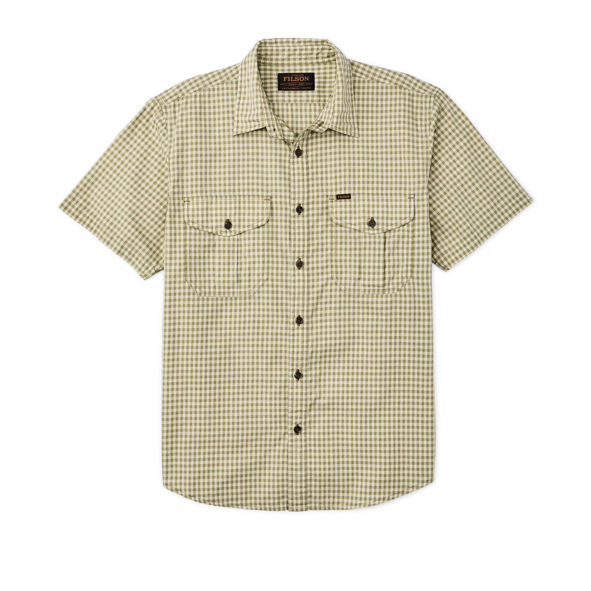 Filson's Washed Short Sleeve Feather Cloth Shirt - FILSON OUTLET