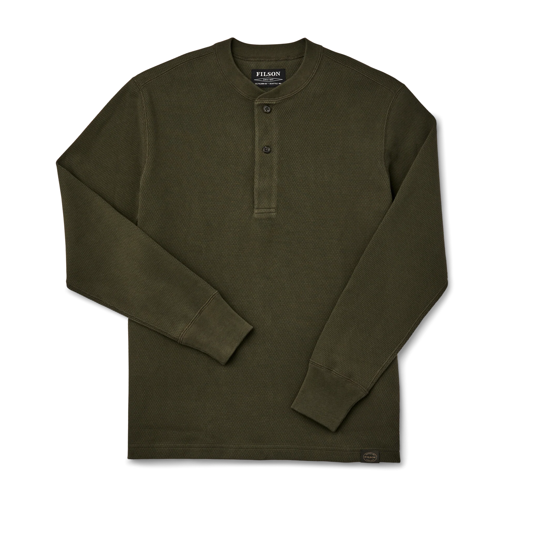 Waffle Knit Henley - FILSON OUTLET