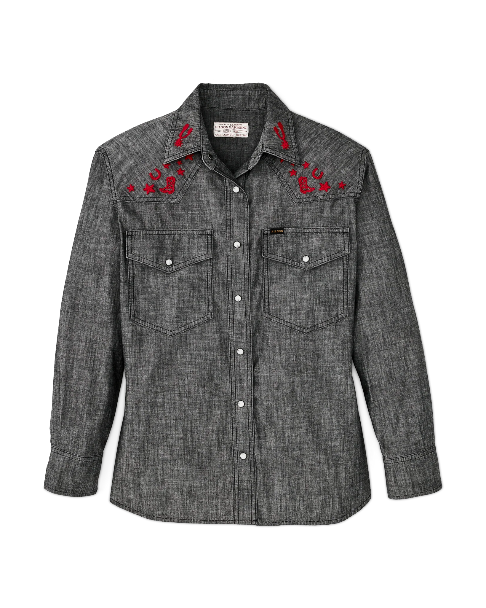 Women's Embroidered Western Shirt - FILSON OUTLET