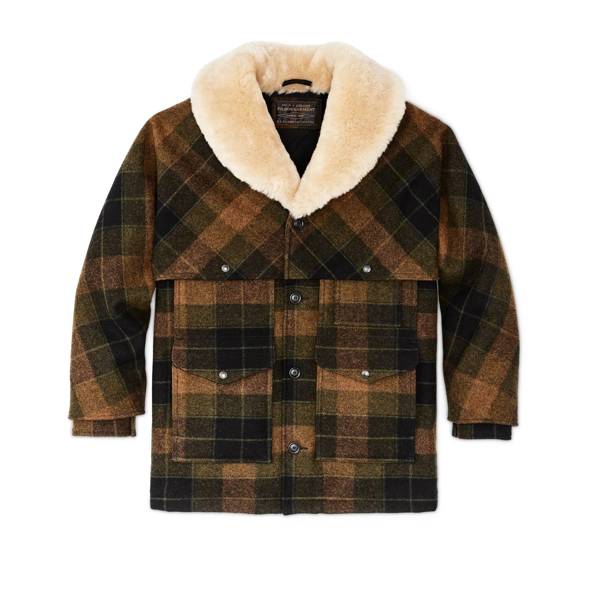 Lined Mackinaw Wool Packer Coat - FILSON OUTLET