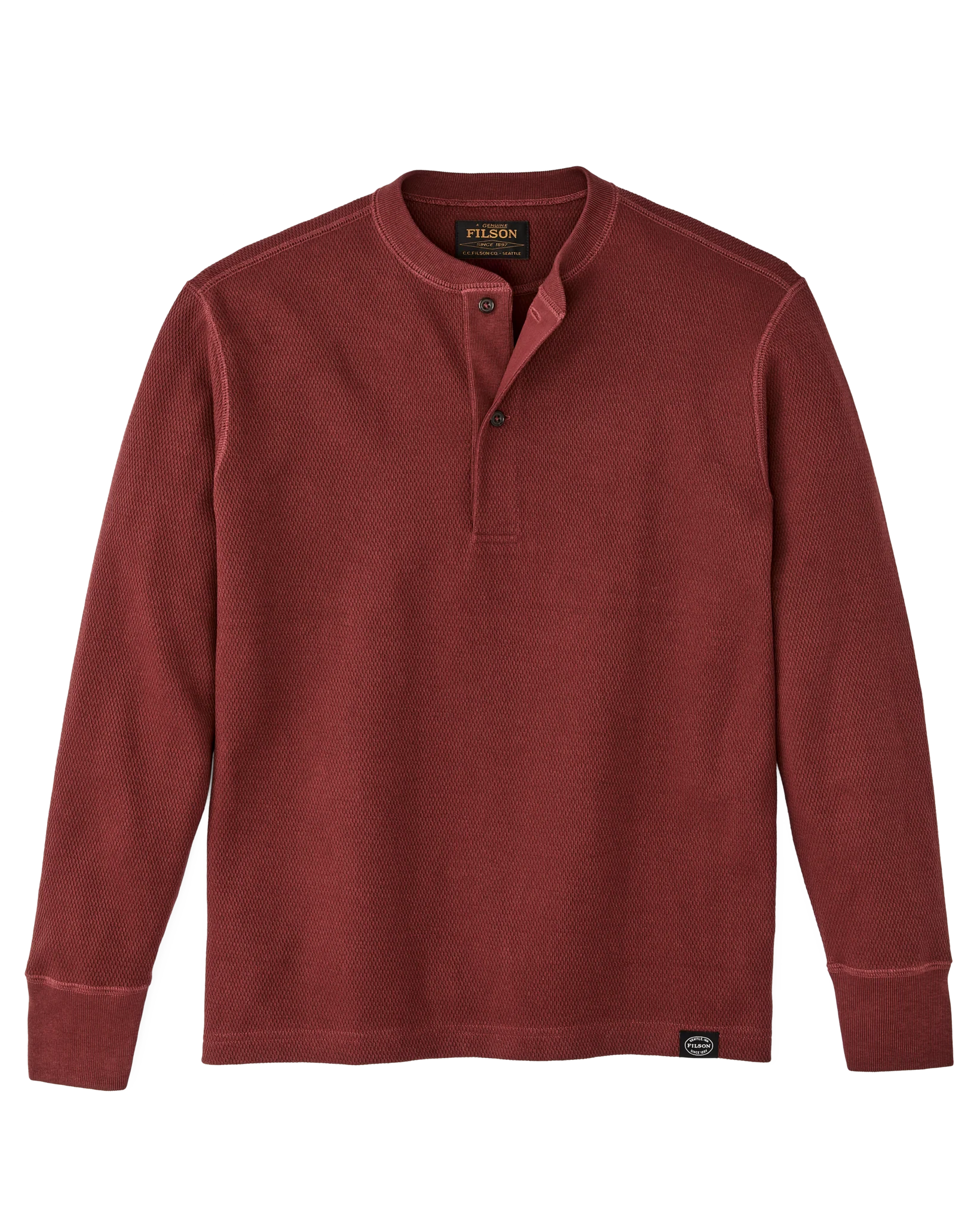 Waffle Knit Henley - FILSON OUTLET