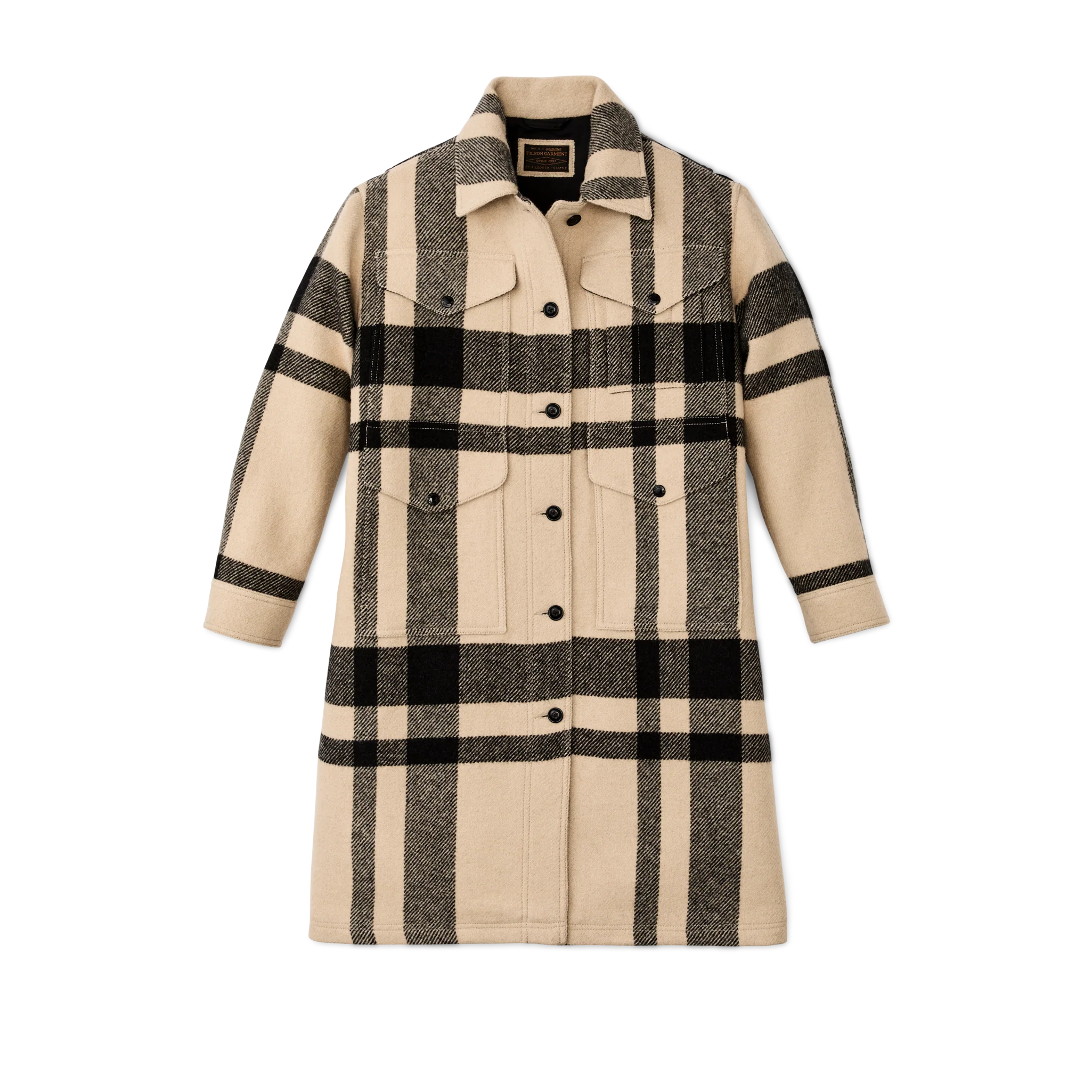 Women's Wool Long Cruiser Coat - FILSON OUTLET