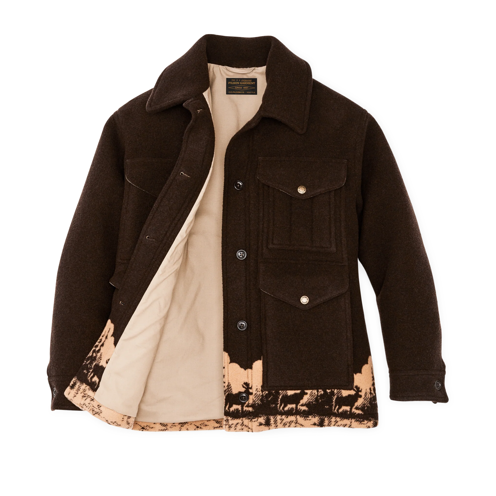 Women's Jacquard Wool Cruiser Jacket - FILSON OUTLET