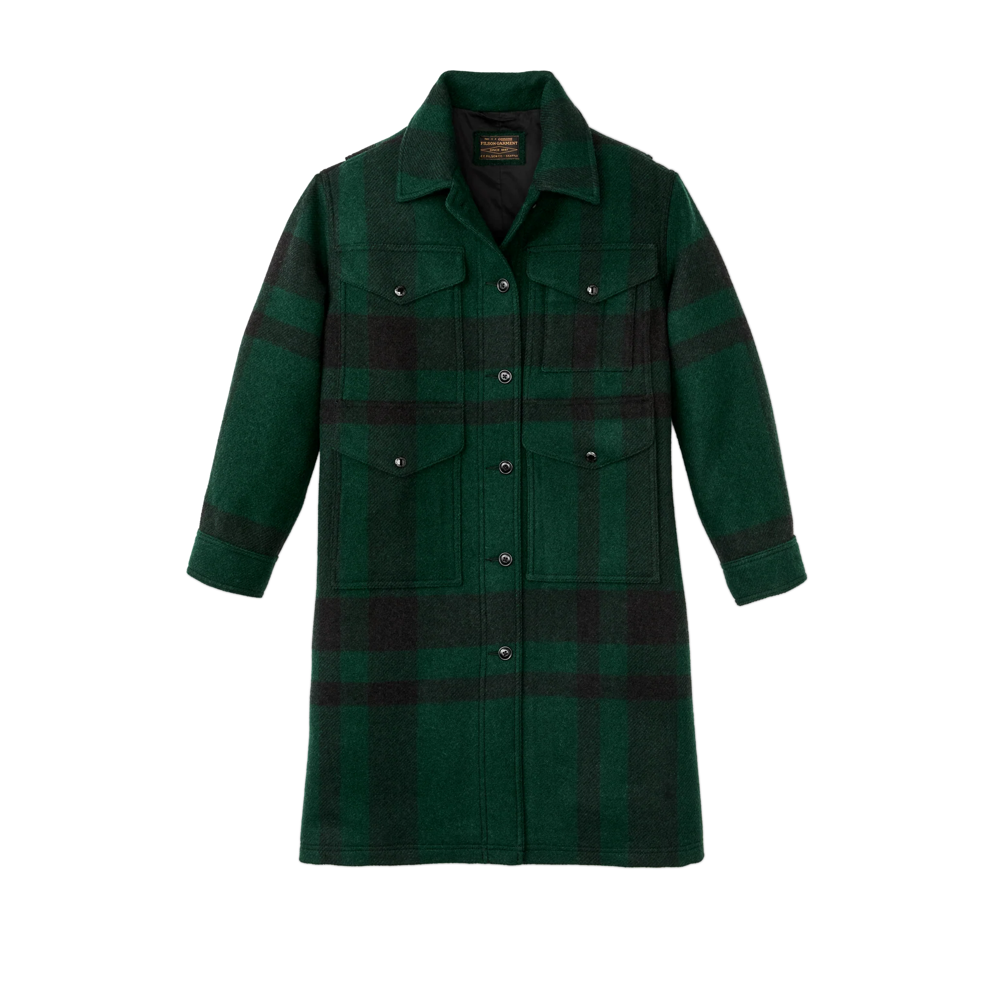 Women's Wool Long Cruiser Coat - FILSON OUTLET