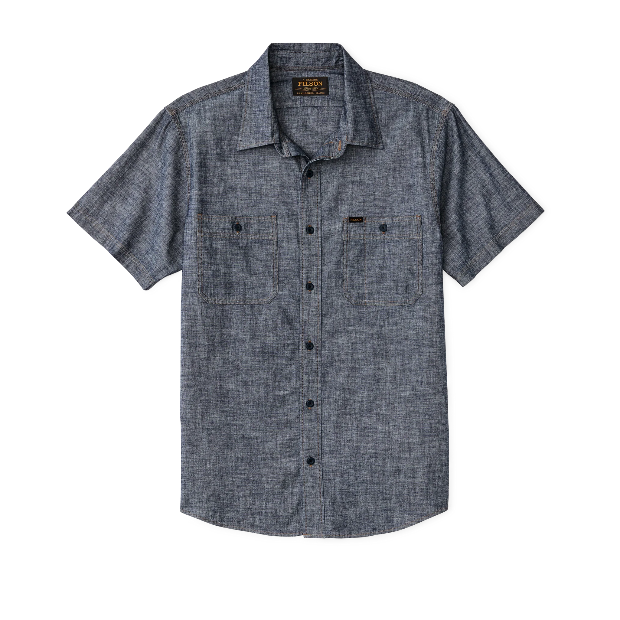 Short Sleeve Chambray Shirt - FILSON OUTLET