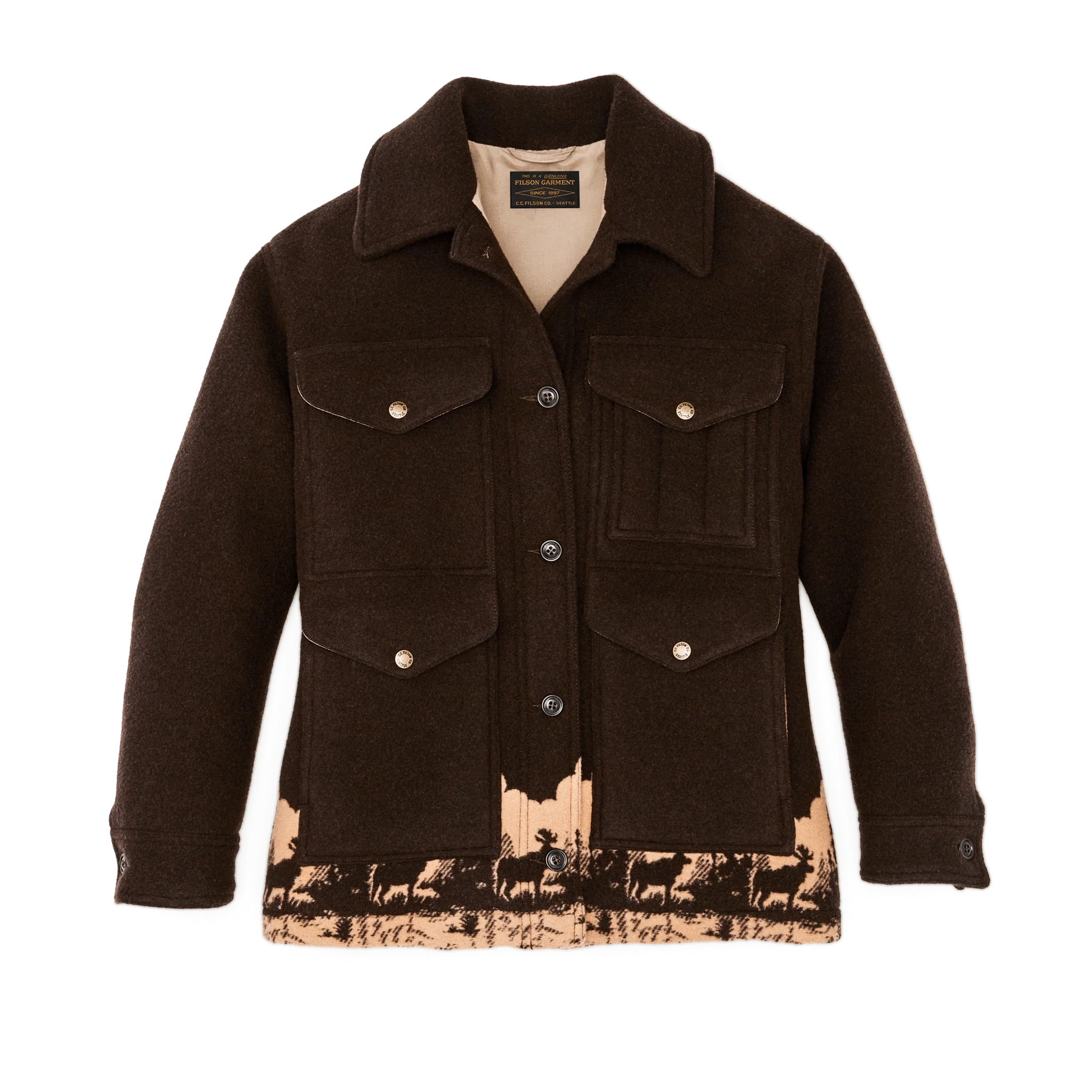 Women's Jacquard Wool Cruiser Jacket - FILSON OUTLET