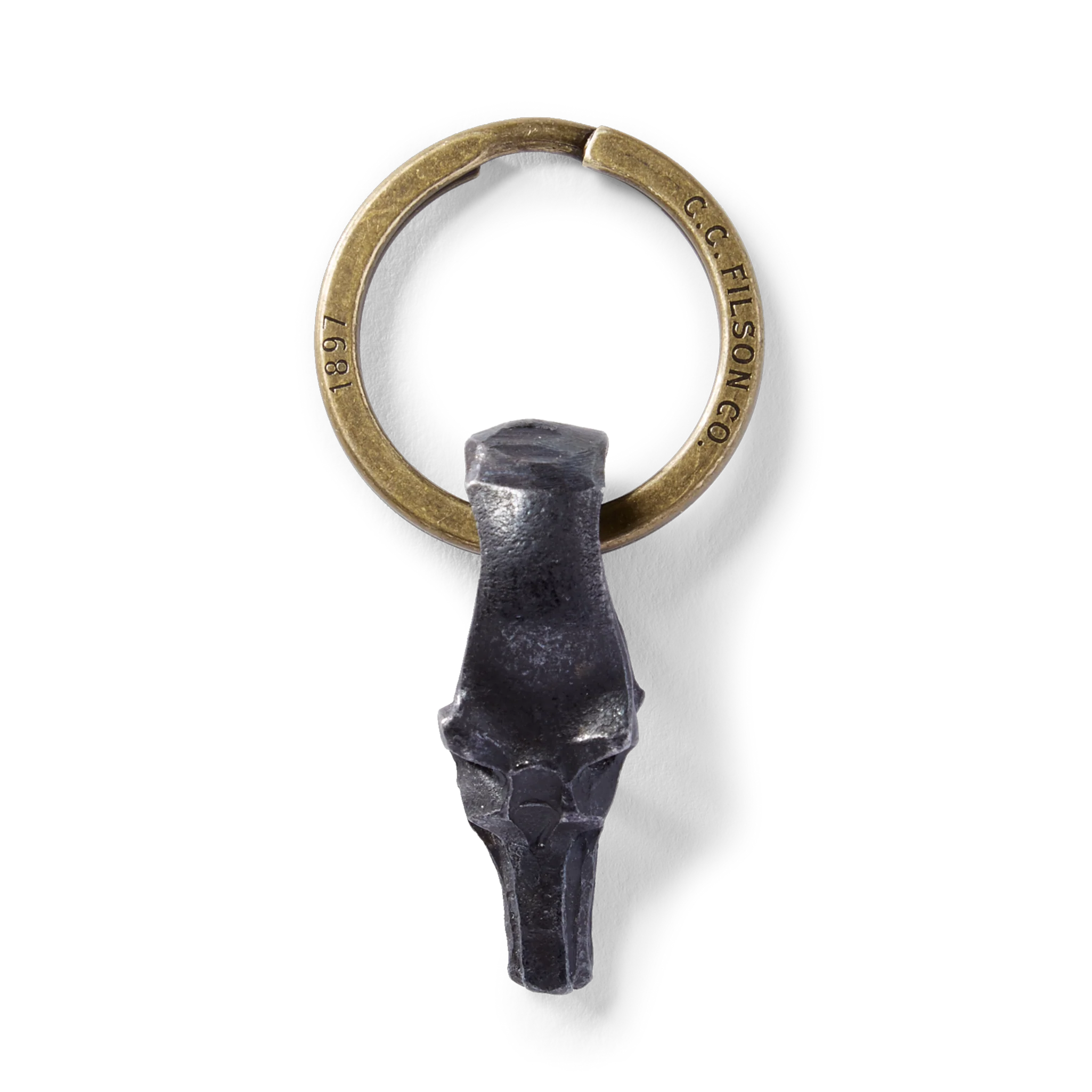 Wolf Head Short Key Fob - FILSON OUTLET