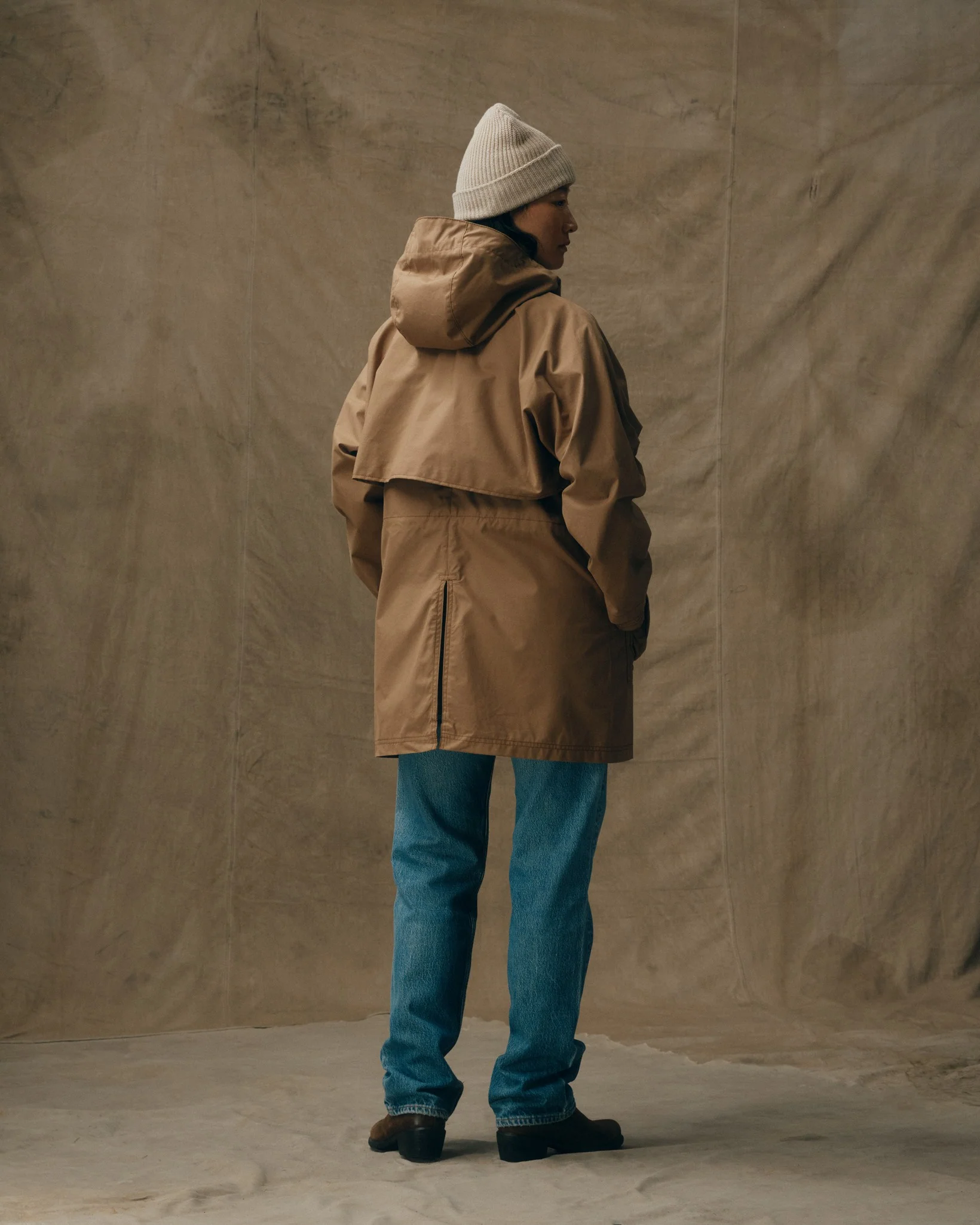 Women's Aviator Cloth Long Raincoat - FILSON OUTLET