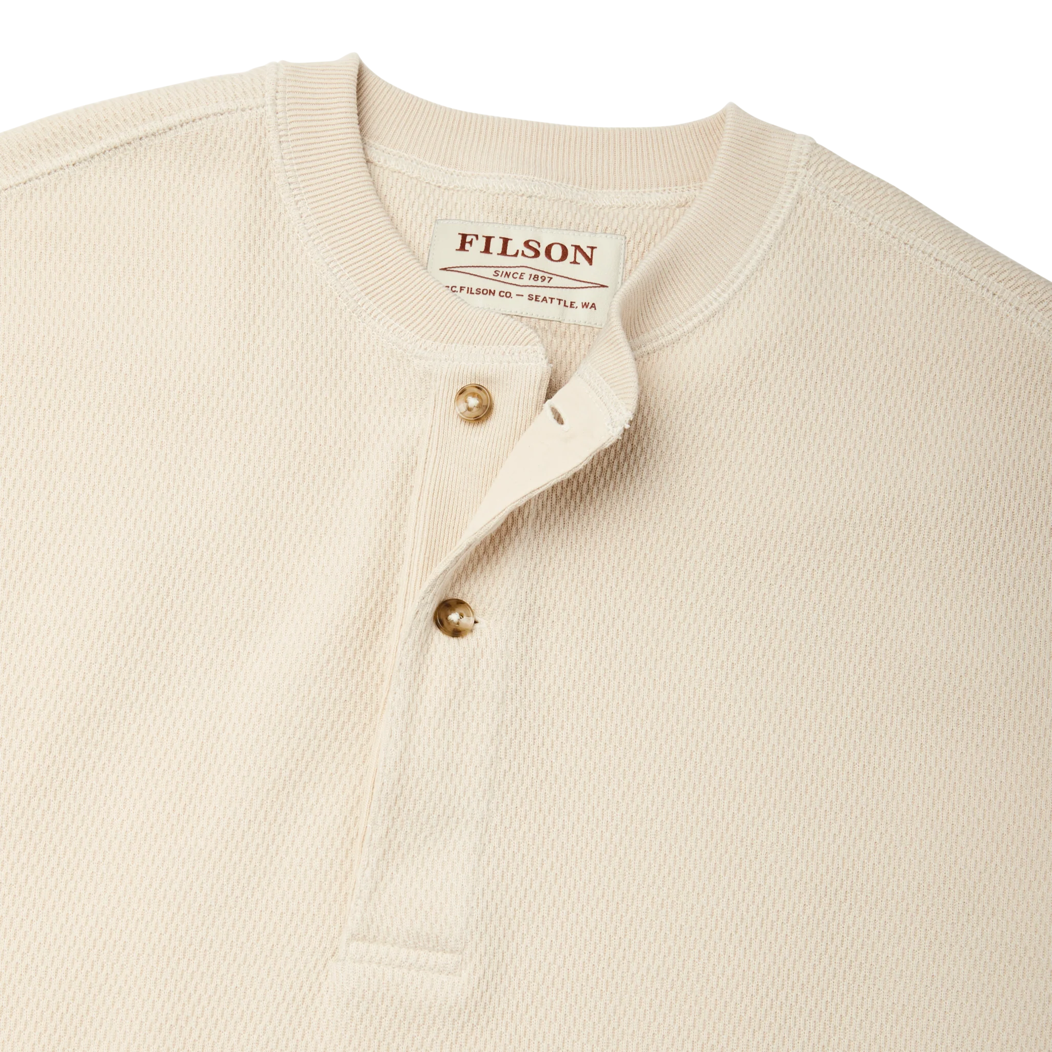Waffle Knit Henley - FILSON OUTLET