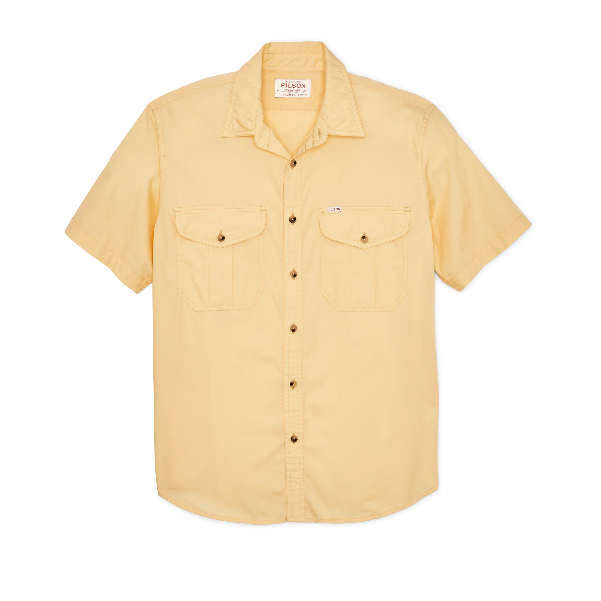 Filson's Washed Short Sleeve Feather Cloth Shirt - FILSON OUTLET