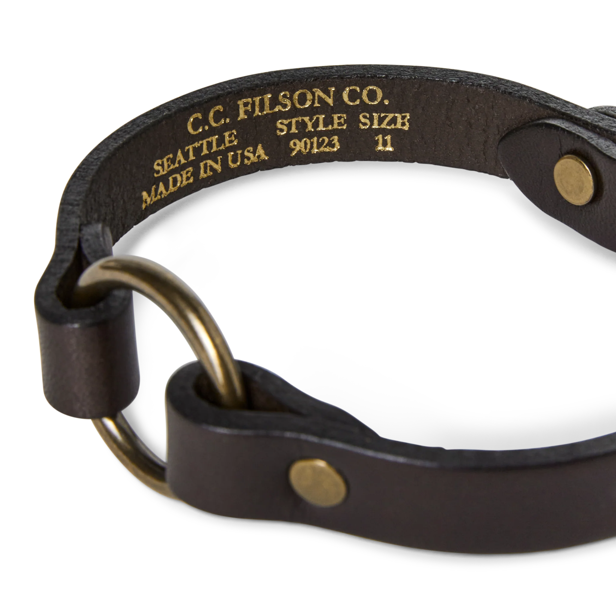 Bridle Leather Puppy Collar - FILSON OUTLET