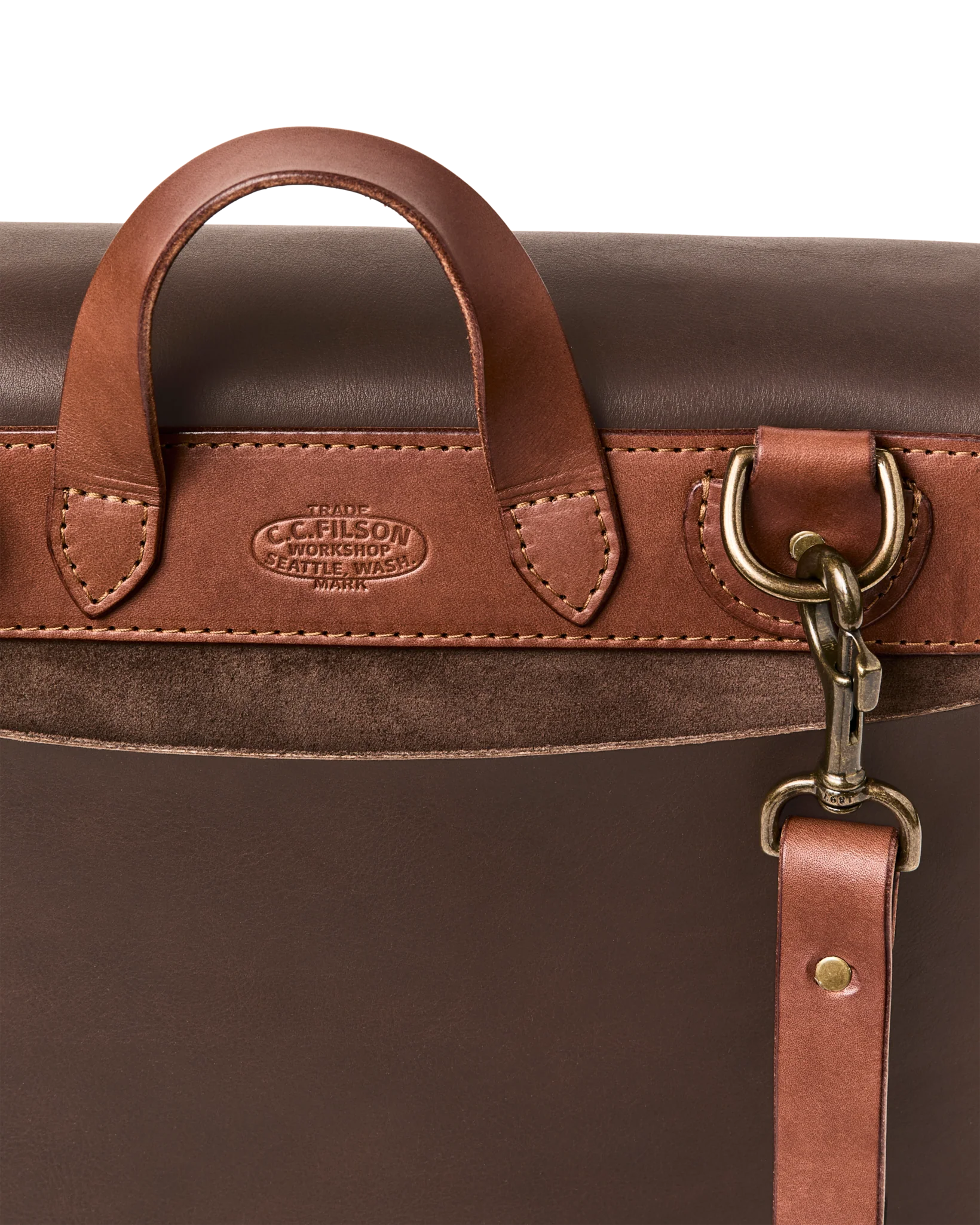 Filson Workshop Suede Messenger Bag - FILSON OUTLET