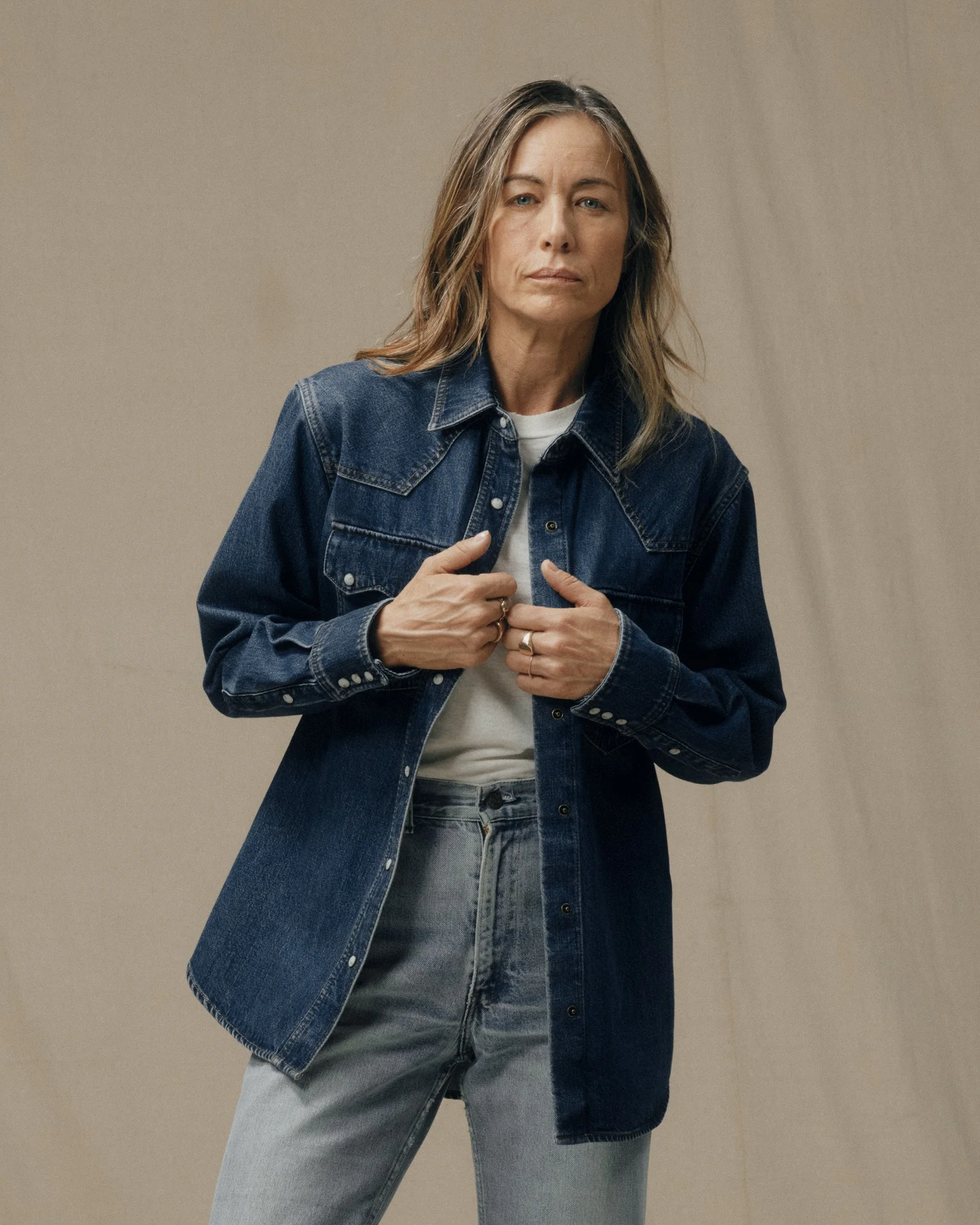 Women's Denim Western Shirt - FILSON OUTLET