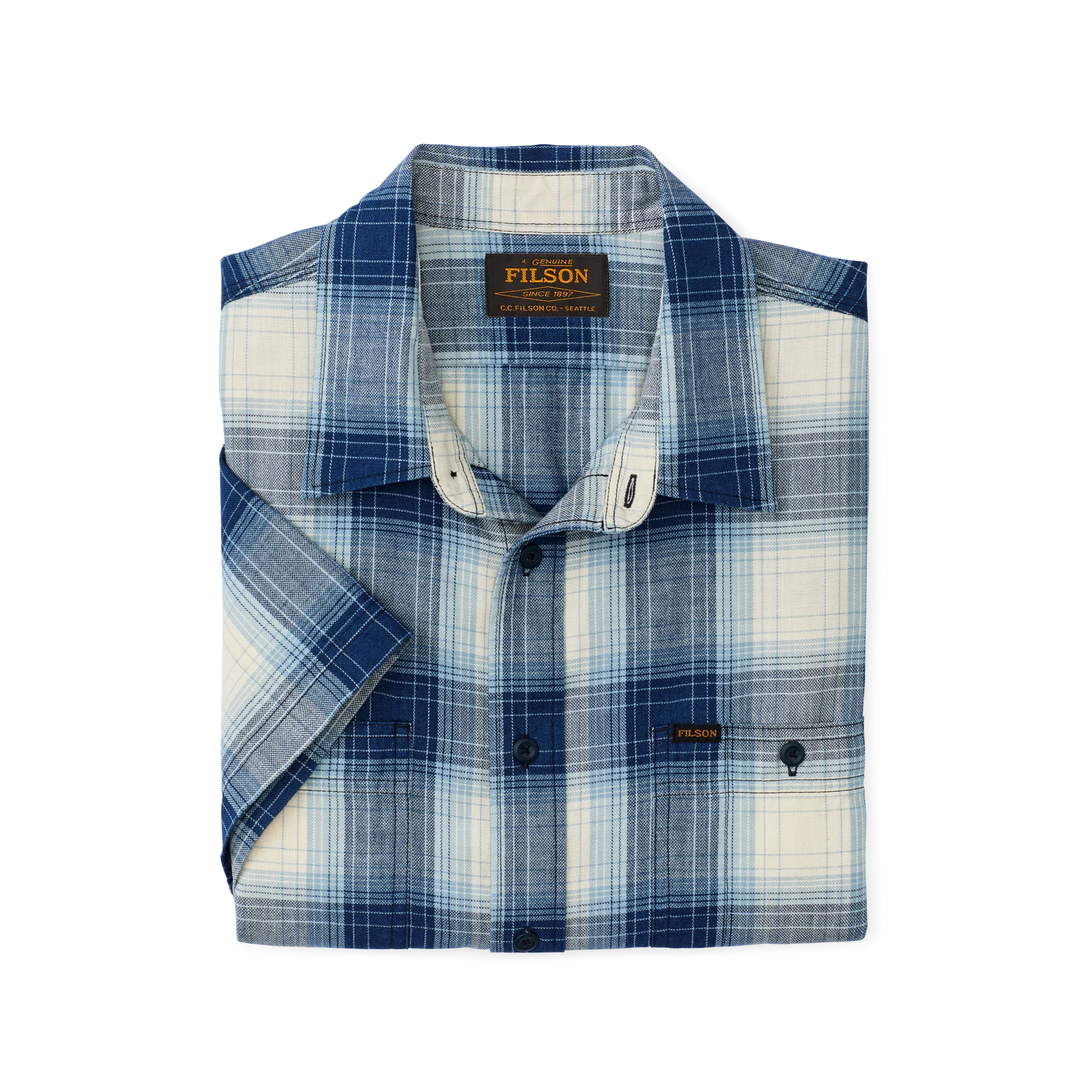 Short Sleeve Chambray Shirt - FILSON OUTLET