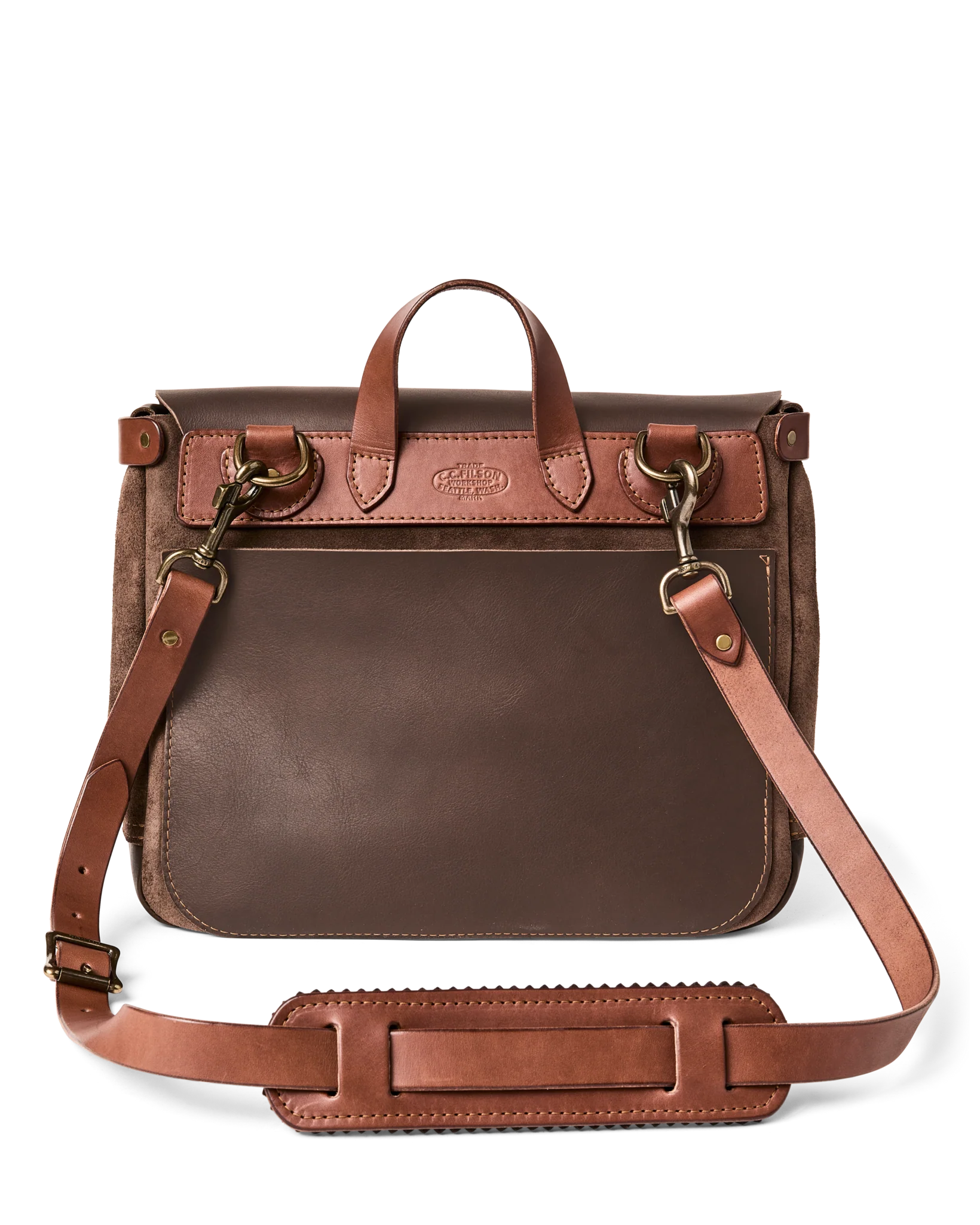Filson Workshop Suede Messenger Bag - FILSON OUTLET