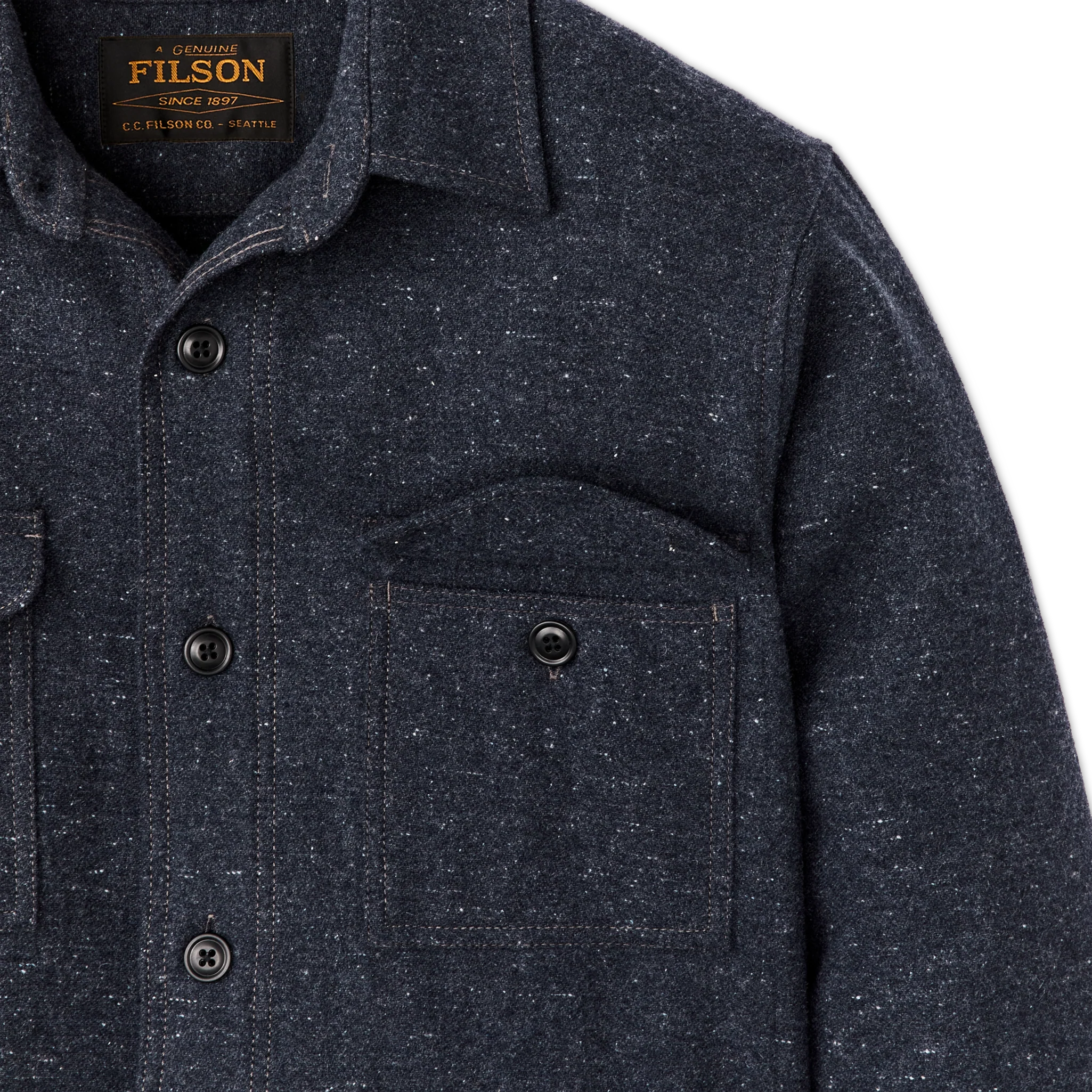 Heathered Wool Jac-shirt - FILSON OUTLET