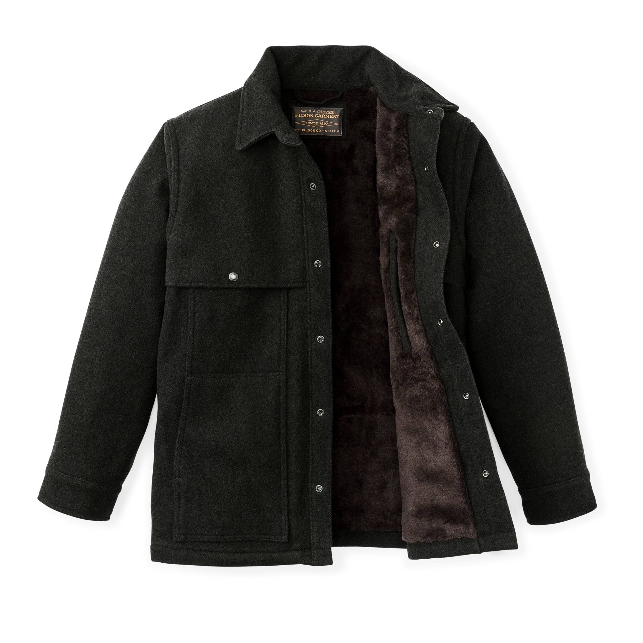 Lined Mackinaw Wool Cape Coat - FILSON OUTLET