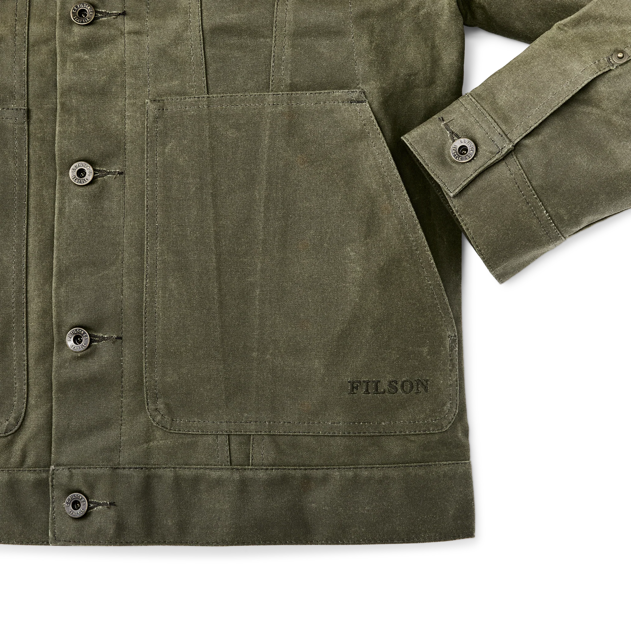 Tin Cloth Short Lined Cruiser Jacket - FILSON OUTLET